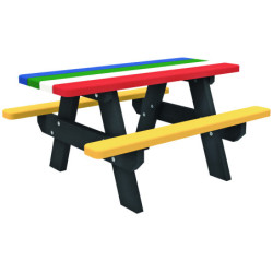 Table pique-nique recyclée enfant BAMBINO