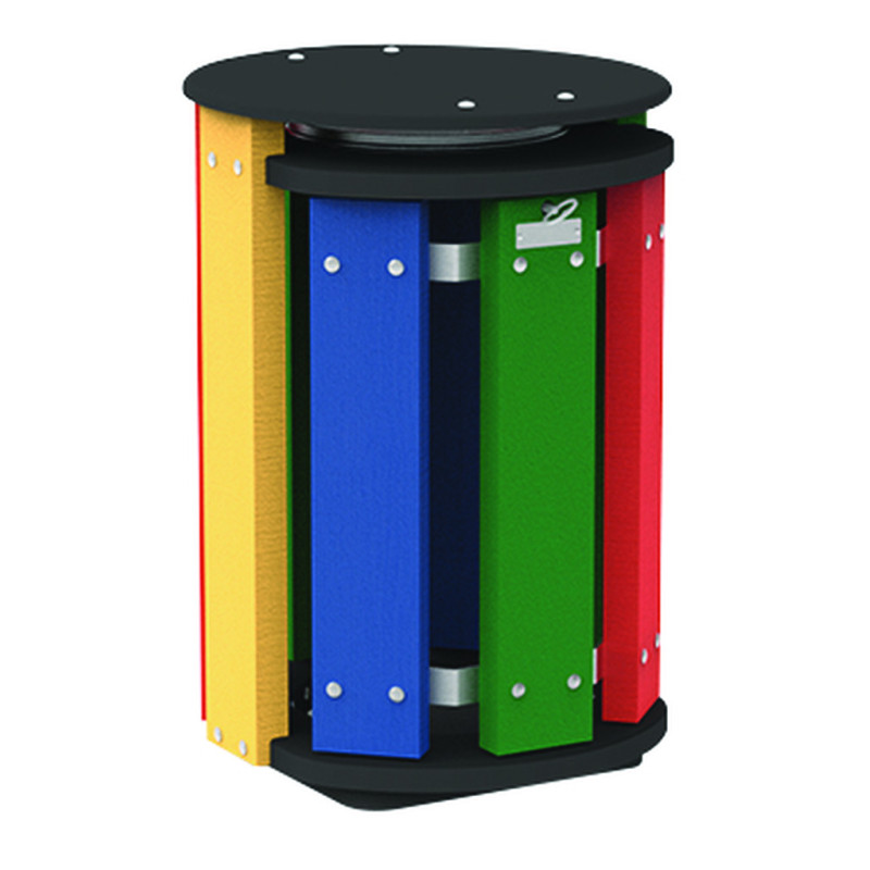 Corbeille de propreté extéreur recyclé BAMBINO