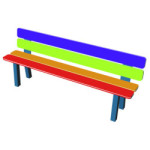 Banc et banquette public enfant RAINBOW