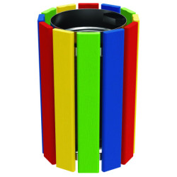 Corbeille extérieure ludique COULEUR