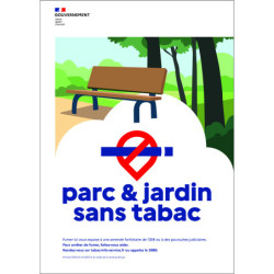 Panneau signalétique extérieur espace sans tabac