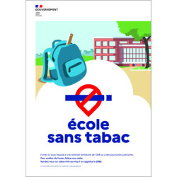 Panneau signalétique extérieur espace sans tabac