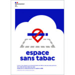 Panneau signalétique extérieur espace sans tabac