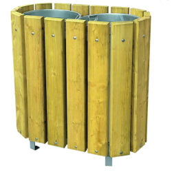 Offre Challenger :Lot de 2 bancs ST URBAIN + 2 corbeilles PILOSELLE 2 flux