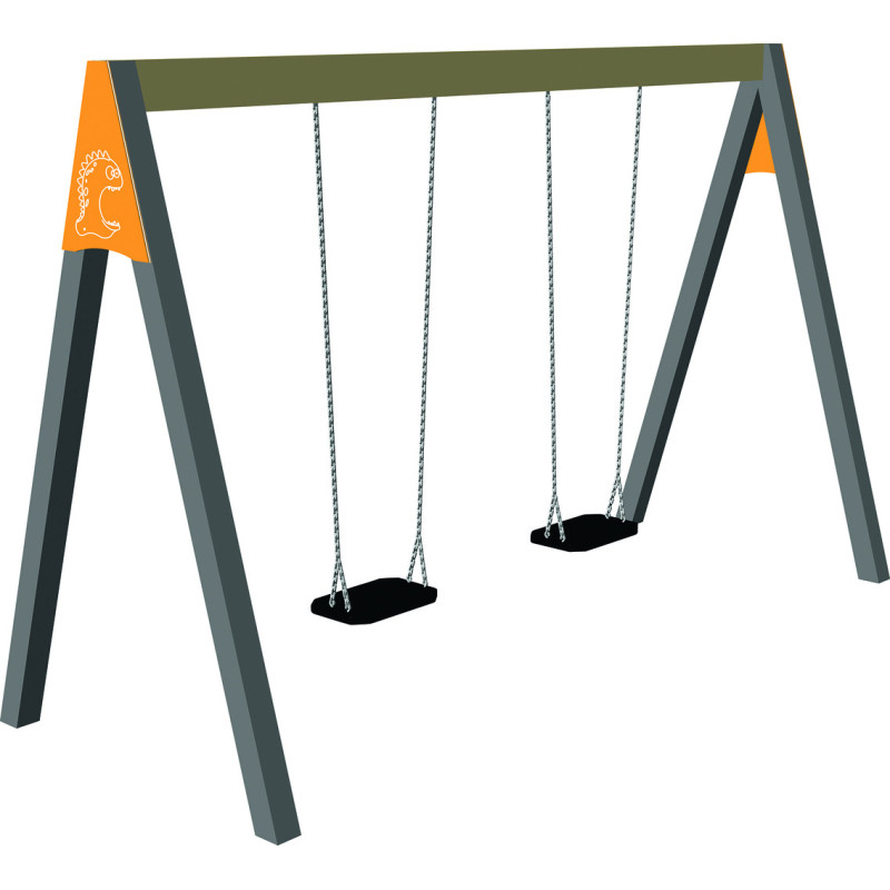 Offre Challenger: portique balançoire TOUT ACIER