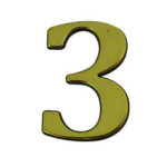 Numéro de maison CHIFFRE ZAMAK - LAITON - POLYPRO