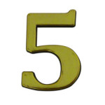 Numéro de maison CHIFFRE ZAMAK - LAITON - POLYPRO