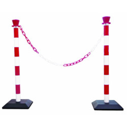 Kit poteaux et chaînes CHANTIER