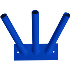 Porte-drapeaux mural 3 places