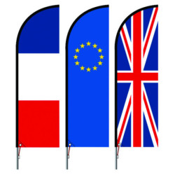 Options pour voile plume personnalisé