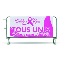 Housse barrière OCTOBRE ROSE