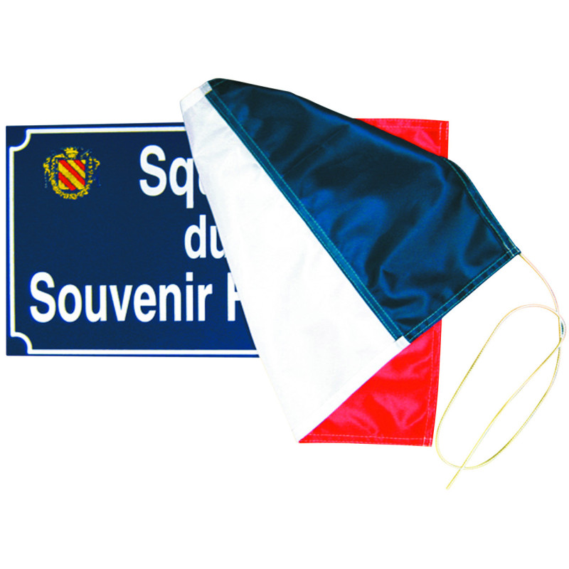 Tissu d'inauguration tricolore