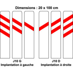 Balise pour passage à niveau J10