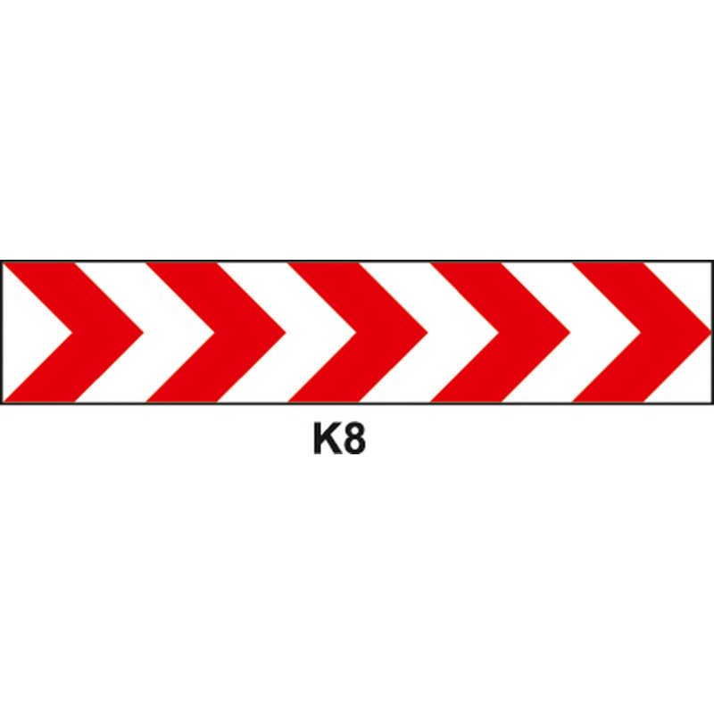 Panneau déviation temporaire TYPE K8