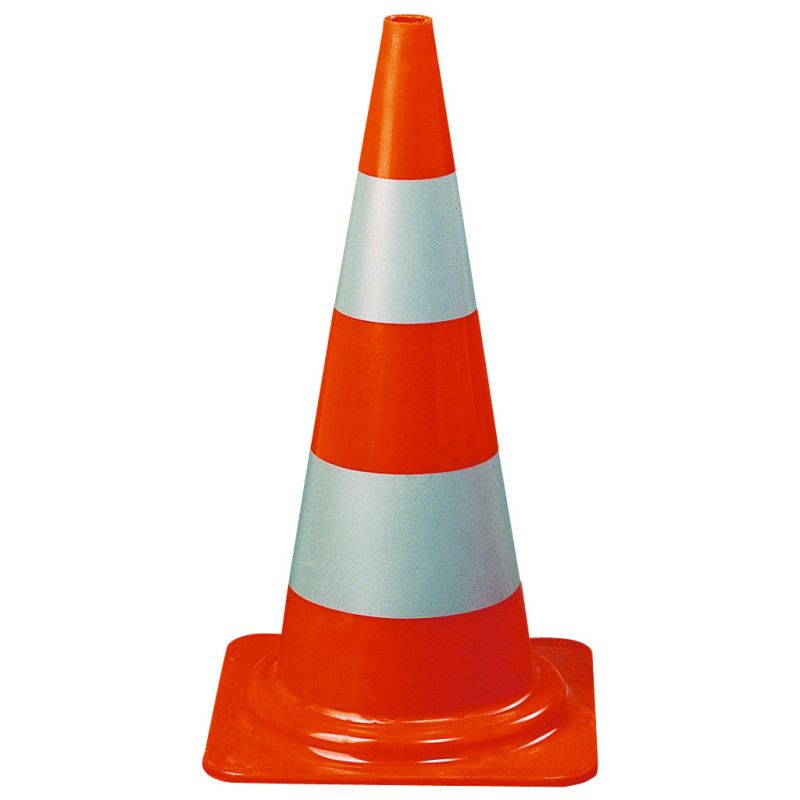 Cône de chantier fluo