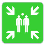 Panneau POINT DE RASSEMBLEMENT