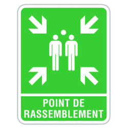 Panneau POINT DE RASSEMBLEMENT