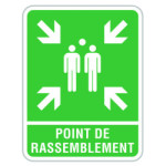 Panneau POINT DE RASSEMBLEMENT