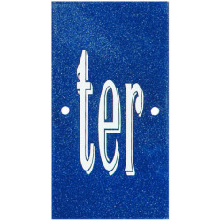 Panneau - plaque de rue - numéro de maison EMAIL