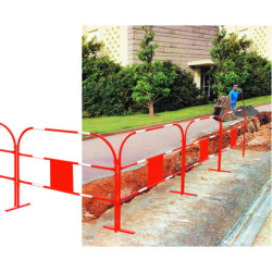 Lot de 10 barrières de chantier ECO TP