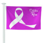 Modèle B fond rose écriture blanche