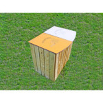 Corbeille en bois tri sélectif DISA