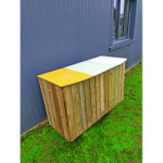 Corbeille en bois tri sélectif DISA