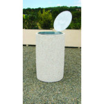 Corbeille urbaine en béton IBERIS