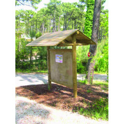 Panneau d'affichage extérieur BOIS