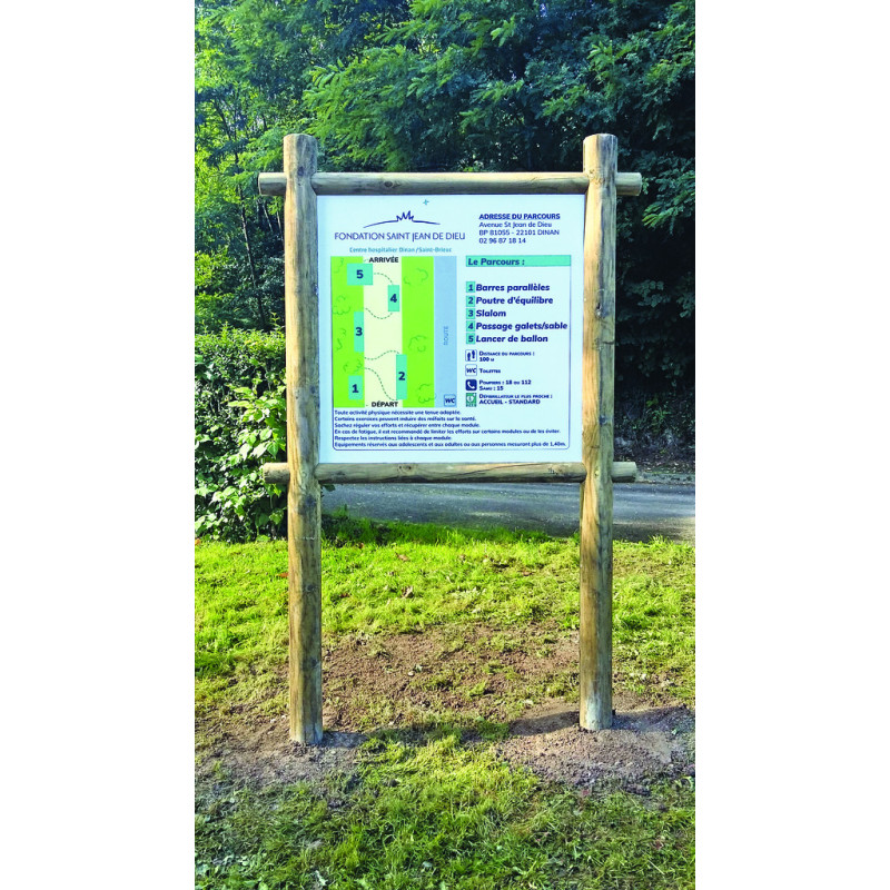 Panneau d'affichage BOIS NON COUVERT