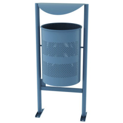 Corbeille avec protection pluie