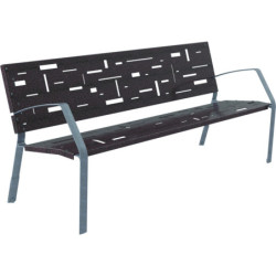 Banc de ville acier ST EYMARD