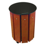 Corbeille urbaine ronde FELICIA