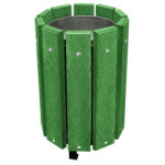 Corbeille urbaine plastique recyclé FAUCARIA