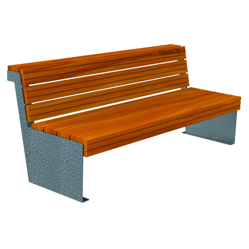 Banc public en bois ST TIM
