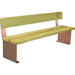 Banc public acier et bois ST TIMEO
