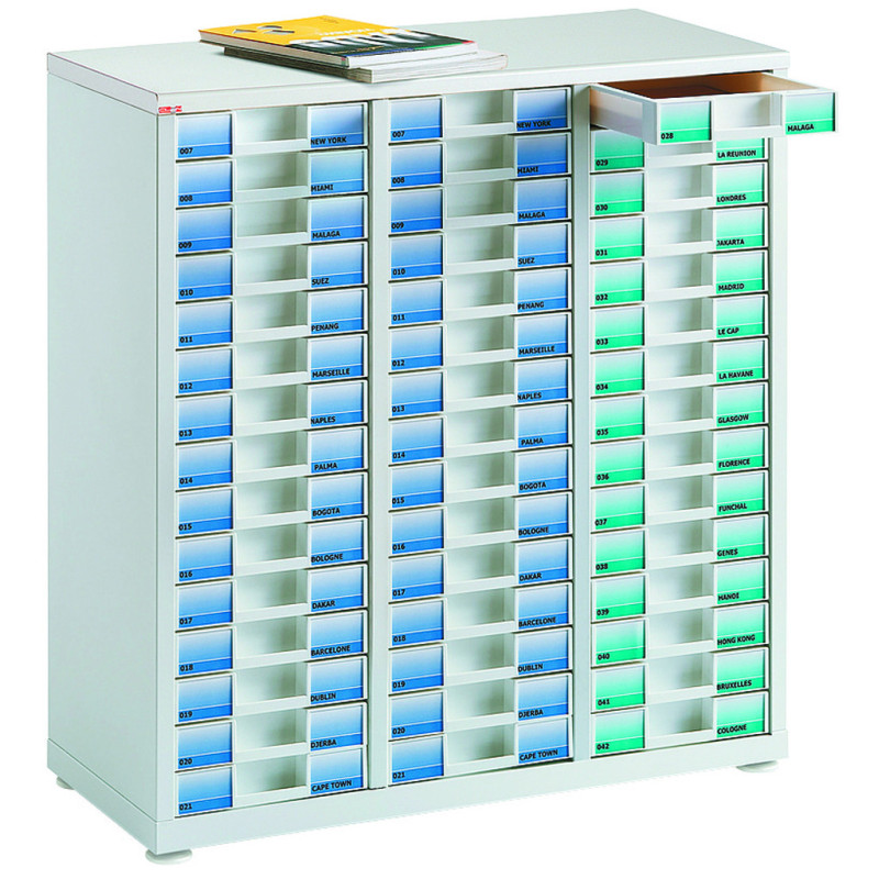 Comptoir 3 colonnes - tiroirs type Panaclen