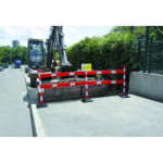 Kit barrière chantier PVC