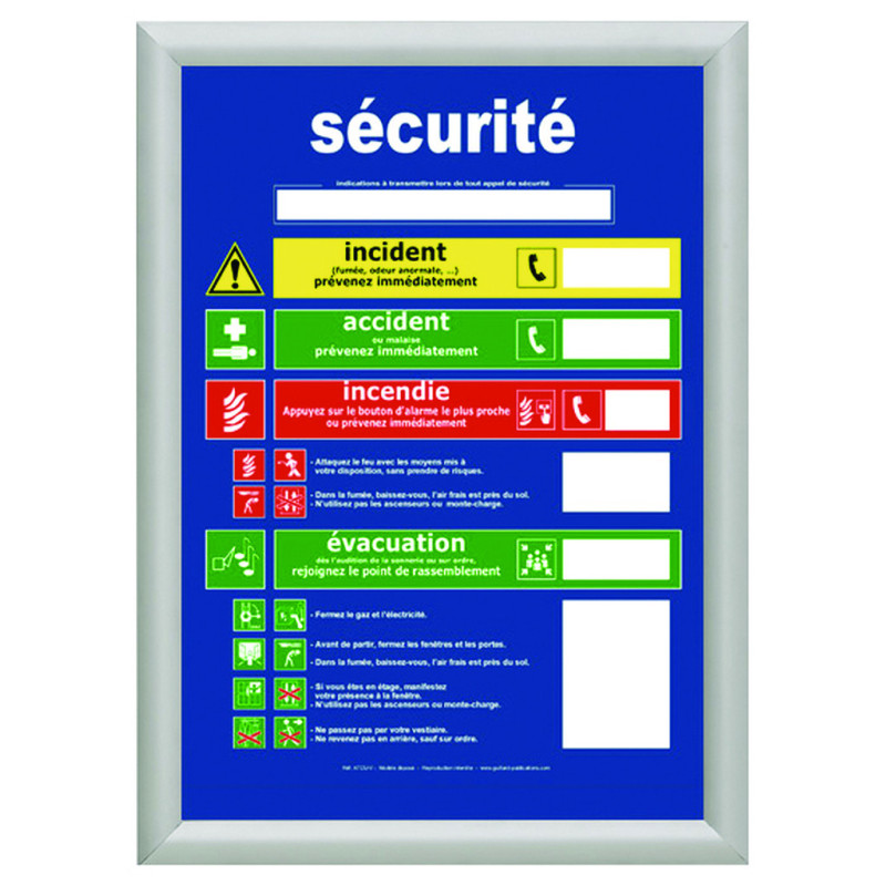 Cadre CLIC CLAC anti-feu