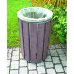 Corbeille extérieure plastique recyclé VIORNE