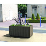 Jardinière en plastique recyclé JARDICANOPEE