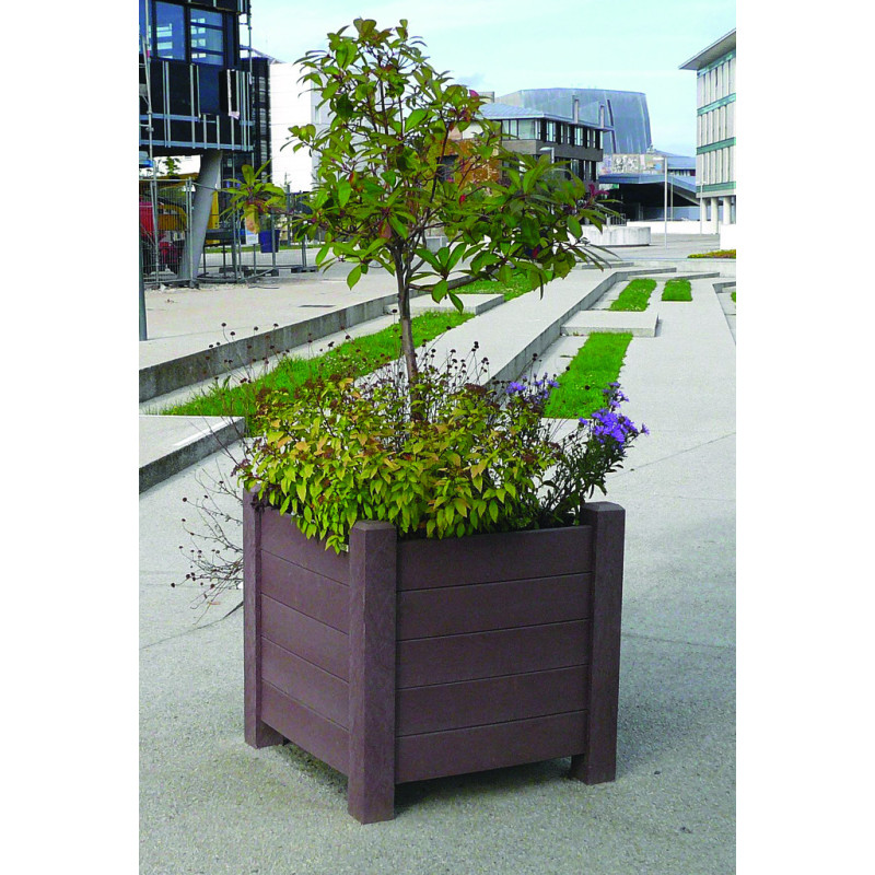 Jardinière en plastique recyclée JARDIAVENUE