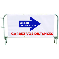Housse personnalisable pour Barrière de Foule