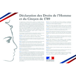 Plaque intérieure Déclaration des droits de l'homme