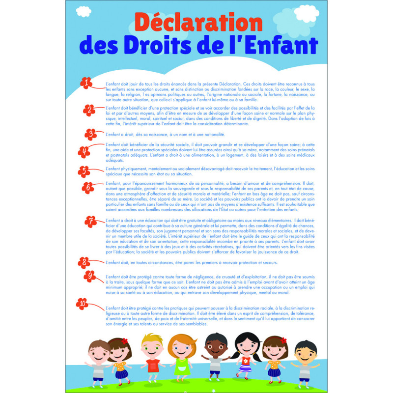 Plaque d'intérieur DROITS DE L'ENFANT