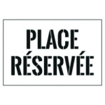 POCHOIRS de marquage au sol PVC