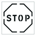 POCHOIRS de marquage au sol PVC