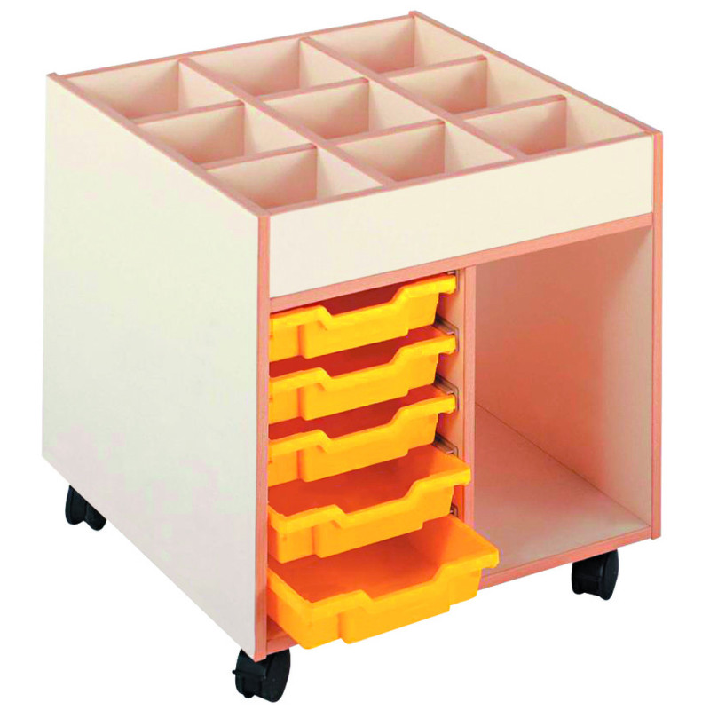 Meuble à dessin scolaire et matériel de peinture