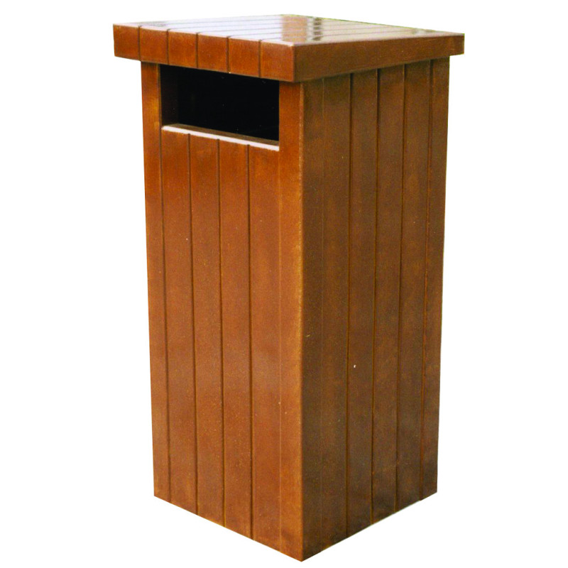 Corbeille publique en béton SYCOMORE