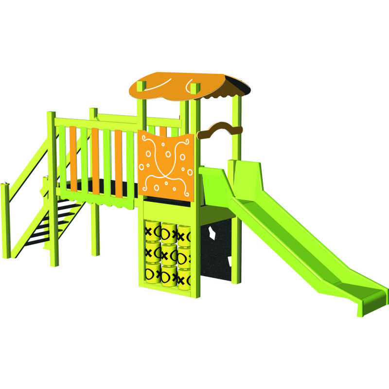 Structure aire de jeux BOUTON D'OR BAMBIN ALU